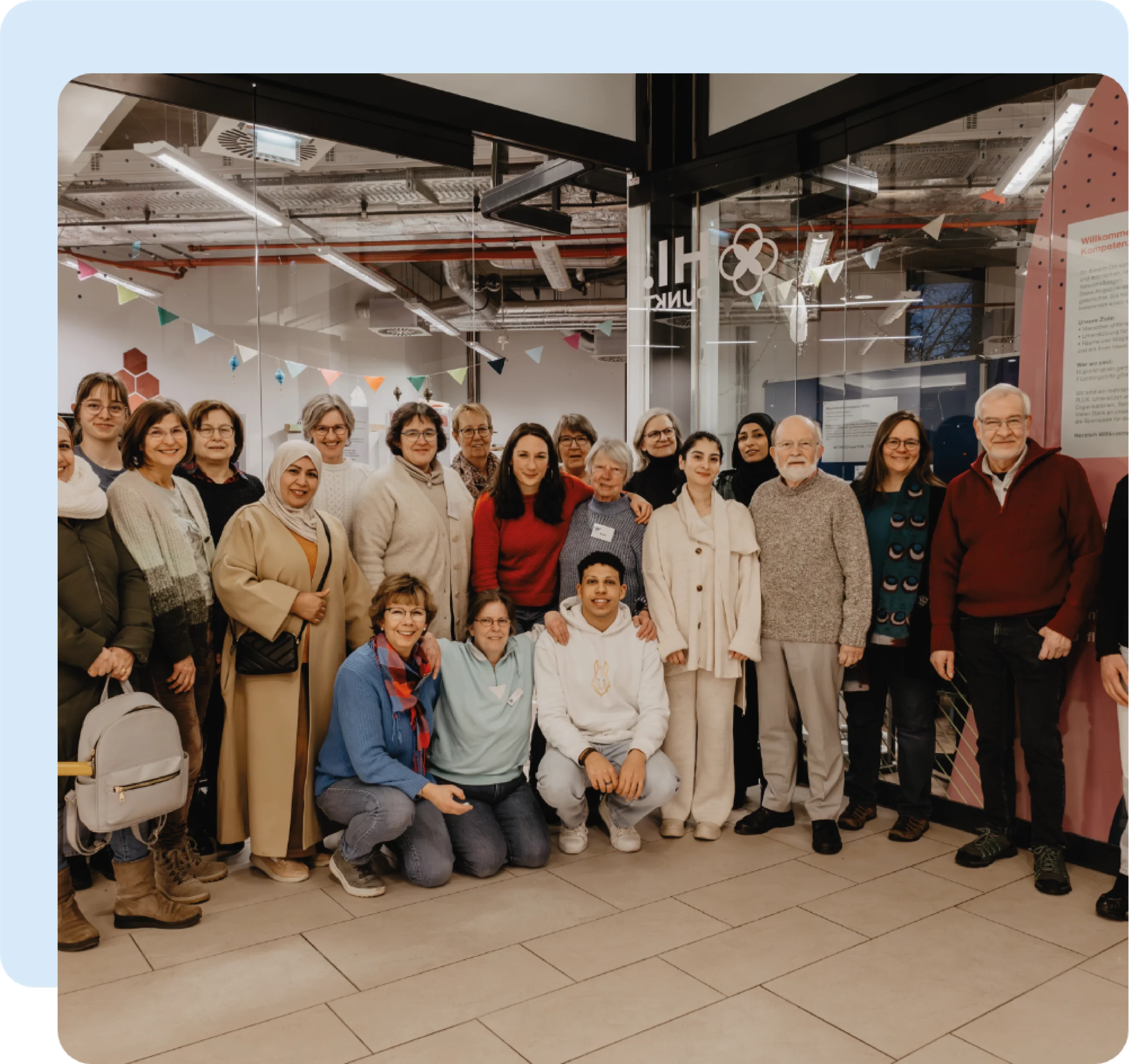 Ein Teil des Teams der FLUX Flüchtlingshilfe Hildesheim